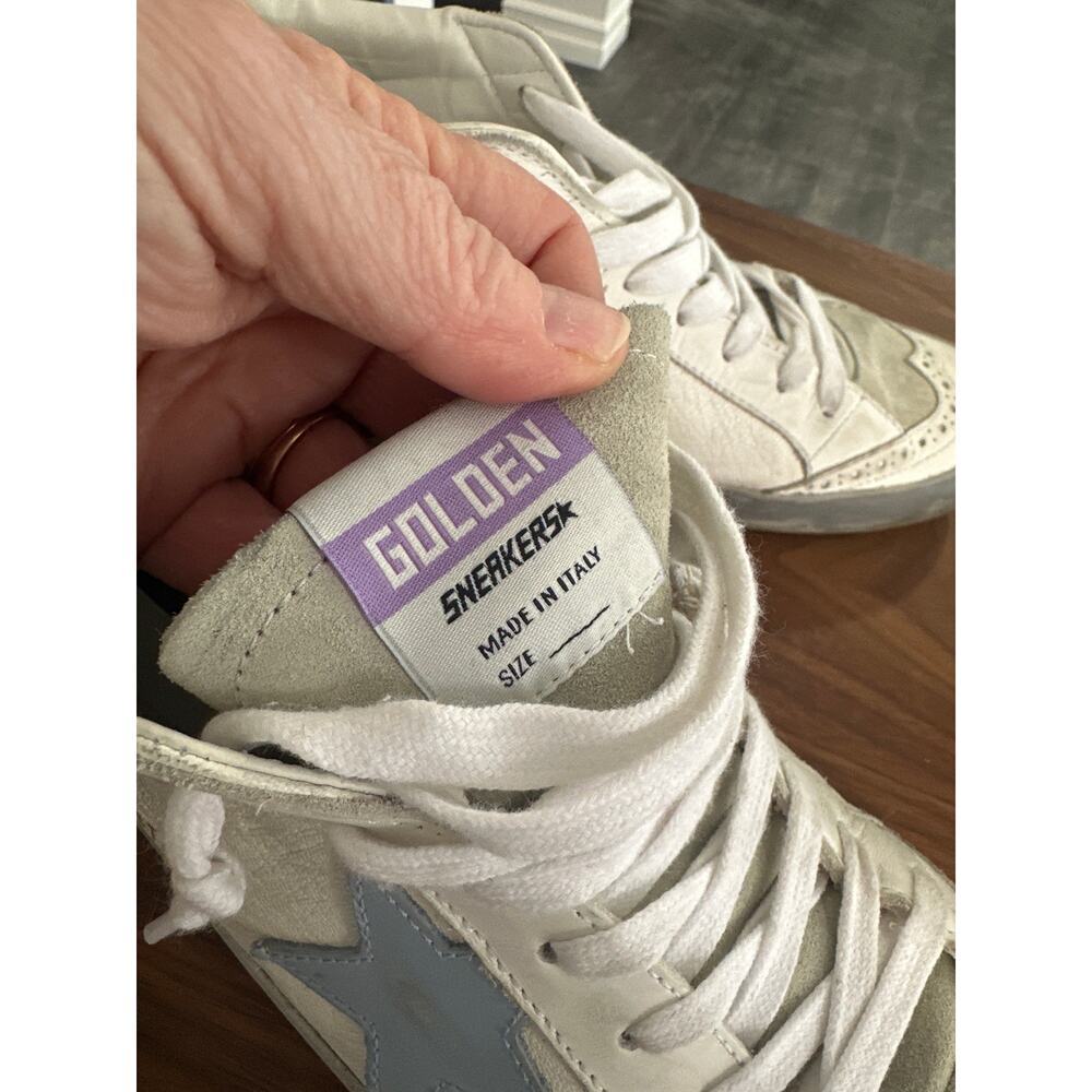 Golden Goose Mid Star Mixed Leather Sneakers Size 40(10) - Picture 4 of 12